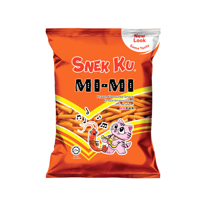 kuku_mimimi Snek Ku Flavoured Snack - Mi Mi Prawn (MiniPack) | NTUC FairPrice